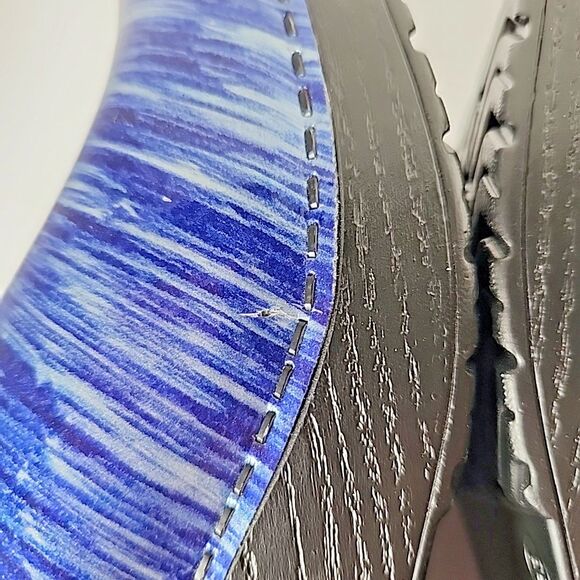 Dansko Professional Clog Blue Water Multicolor Patent Leather Sz EU 38 US 7.5 8 - Picture 8 of 8